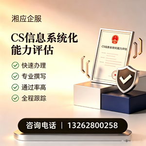 荆门CS信息系统化能力评估申报服务