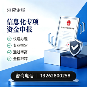 荆门信息化专项资金申报服务