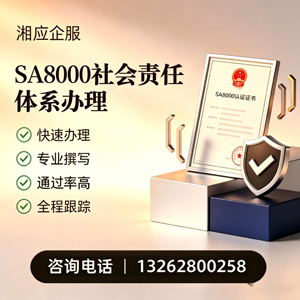 荆门SA8000社会责任体系认证服务